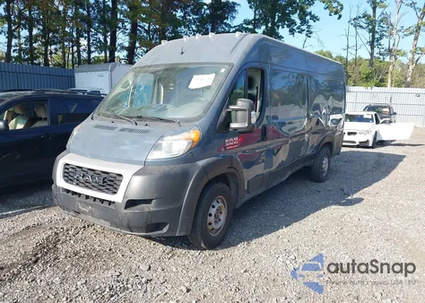2020 Ram Promaster 3500 Cargo Van High Roof 159 Wb Ext из США, поврежденный, VIN 3C6URVJG9LE108460